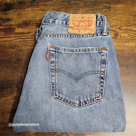 Levi's Jeans Tag 33x32 Measures 32x31 Straight Fit 514 Medium Wash Western - Picture 3 of 12